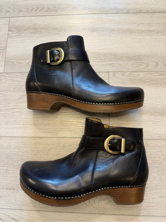 Dansko Shoes - Dansko Ankle Boot 9441-507800 Brennan Leather Black Lagenlook Women’s 12 Sz 42